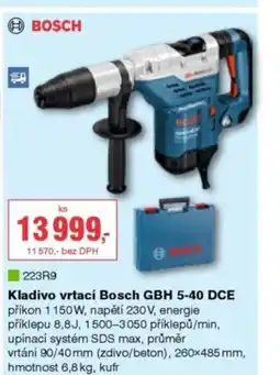DEK BOSCH Kladivo vrtací Bosch GBH 5-40 DCE nabídka