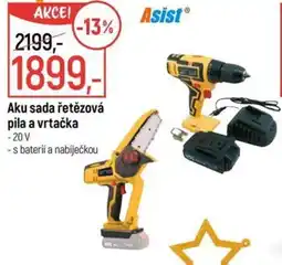 Globus Aku sada řetězová pila a vrtačka nabídka