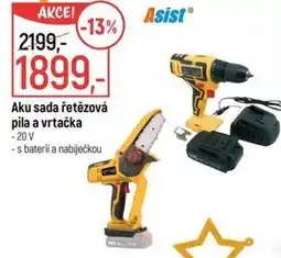 Globus Aku sada řetězová pila a vrtačka nabídka