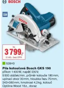 DEK BOSCH Pila kotoučová Bosch GKS 190 nabídka