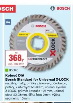 DEK BOSCH Kotouč DIA Bosch Standard for Universal X-LOCK nabídka
