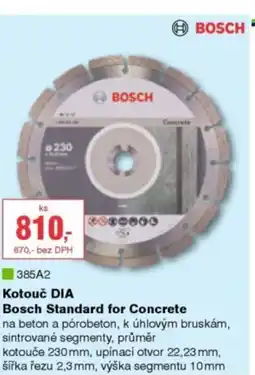 DEK BOSCH 385A2 Kotouč DIA Bosch Standard for Concrete nabídka