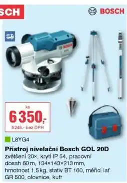 DEK BOSCH Přístroj nivelační Bosch GOL 20D nabídka