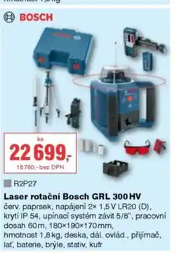 DEK BOSCH Laser rotační Bosch GRL 300 HV nabídka