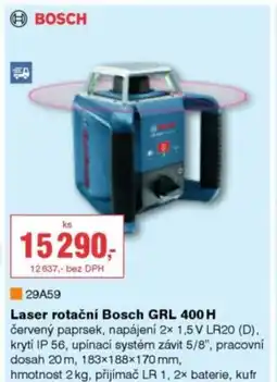 DEK ⑧BOSCH Laser rotační Bosch GRL 400 H nabídka