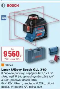 DEK BOSCH Laser křížový Bosch GLL 3-80 nabídka