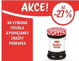 Globus Na vybraná povidla a pomazánky značky Podravka nabídka