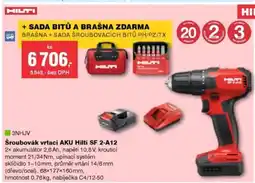 DEK HILTI Šroubovák vrtací AKU Hilti SF 2-A12 nabídka