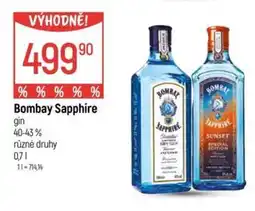 Globus Bombay Sapphire gin nabídka