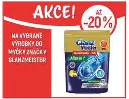 Globus Na vybrané výrobky do myčky značky Glanzmeister nabídka