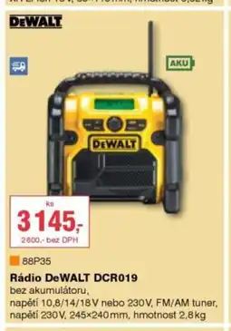DEK Dewalt rádio dewalt dcr019 nabídka