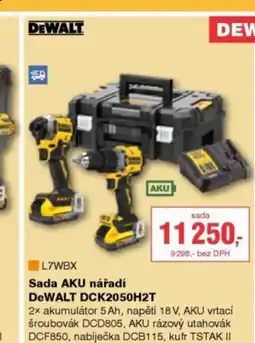DEK DEWALT Sada AKU nářadí DeWALT DCK2050H2T nabídka