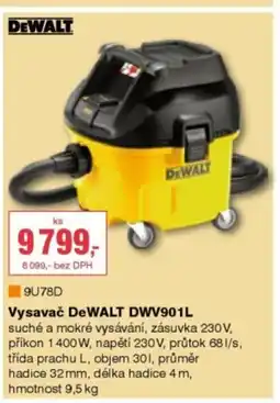 DEK Dewalt vysavač dewalt dwv901l nabídka