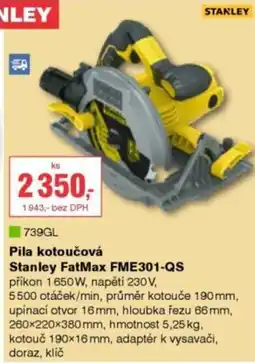 DEK STANLEY Pila kotoučová Stanley FatMax FME301-QS nabídka