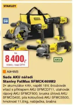 DEK Stanley Sada AKU nářadí Stanley FatMax SFMCK469M2 nabídka