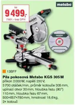 DEK Metabo pila pokosová metabo kgs 305m nabídka
