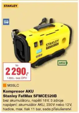 DEK STANLEY Kompresor AKU Stanley FatMax SFMCE520B nabídka