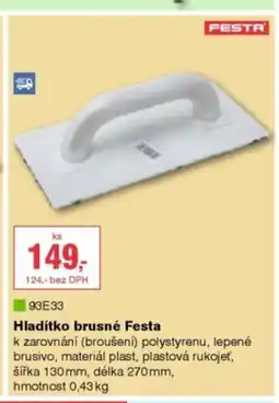 DEK FESTA Hladítko brusné Festa nabídka
