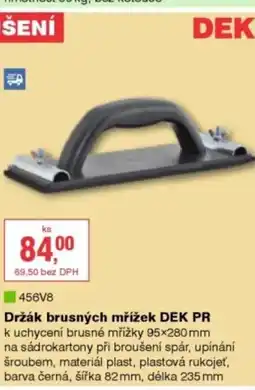 DEK DEK Držák brusných mřížek DEK PR nabídka
