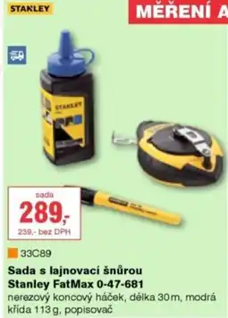 DEK Sada s lajnovací šnůrou Stanley FatMax 0-47-681 nabídka