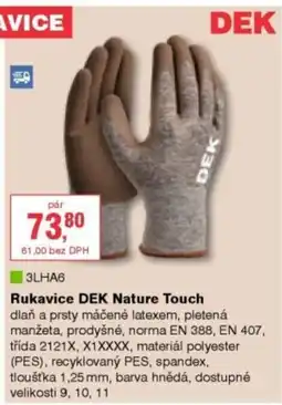 DEK DEK 3LHA6 Rukavice DEK Nature Touch nabídka