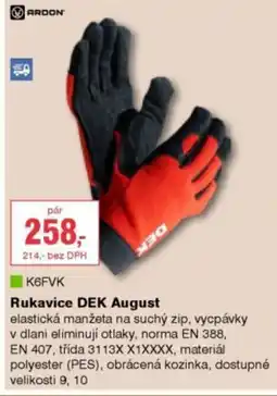 DEK ARDON K6FVK Rukavice DEK August nabídka