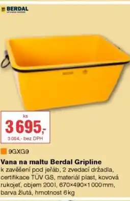 DEK Vana na maltu Berdal Gripline nabídka