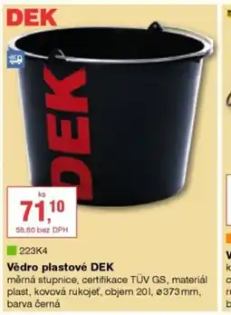 DEK DEK Vědro plastové DEK nabídka