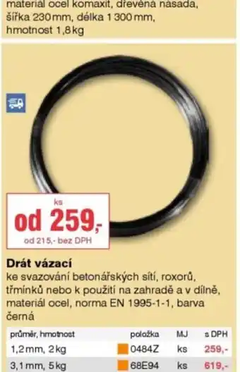 DEK Drát vázací nabídka