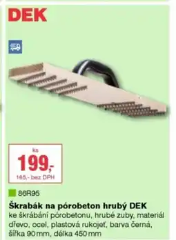 DEK DEK Škrabák na pórobeton hrubý DEK nabídka