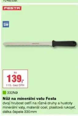 DEK FESTA Nůž na minerální vatu Festa nabídka