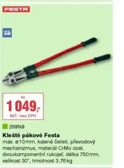 DEK FESTA Kleště pákové Festa nabídka