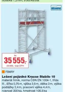 DEK KRAUSE Lešení pojízdné Krause Stabilo 10 nabídka