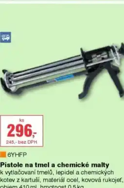 DEK Pistole na tmel a chemické malty nabídka
