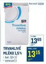 Makro Trvanlivé mléko 1,5 nabídka