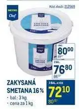 Makro Zakysaná smetana 16% nabídka
