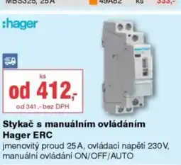 DEK Hager stykač s manuálním ovládáním hager erc nabídka