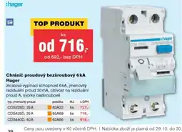 DEK Chránič proudový bezšroubový 6ka nabídka