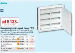 DEK Rozvodnice bezšroubová hager fwu nabídka