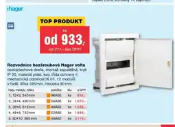 DEK Hager rozvodnice bezšroubová hager volta nabídka