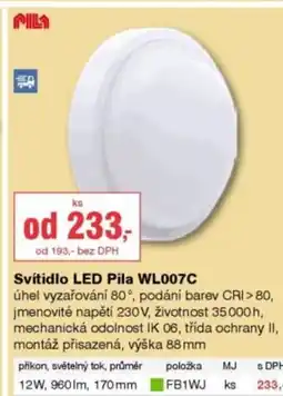 DEK Svítidlo LED Pila WL007C nabídka
