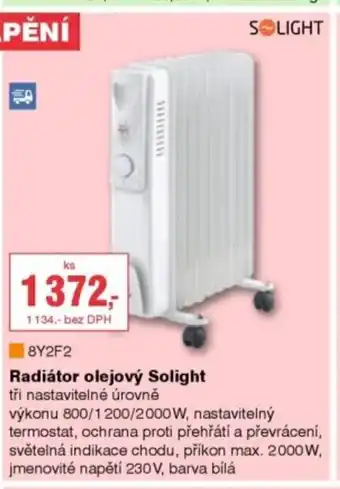 DEK SOLIGHT 8Y2F2 Radiátor olejový Solight nabídka