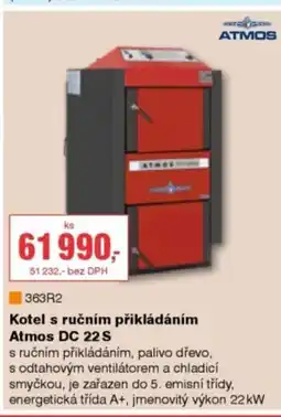 DEK Kotel s ručním přikládáním Atmos DC 22S nabídka