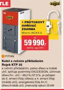 DEK Kotel s ručním přikládáním Rojek KTP 25 nabídka