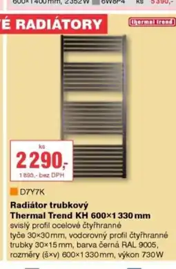 DEK D7Y7K Radiátor trubkový Thermal Trend KH nabídka