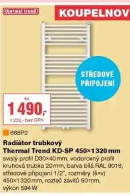 DEK Radiátor trubkový Thermal Trend KD-SP nabídka