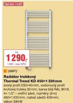 DEK Radiátor trubkový Thermal Trend KD nabídka