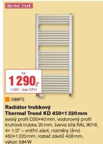 DEK Radiátor trubkový Thermal Trend KD nabídka