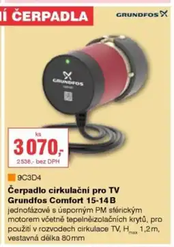 DEK GRUNDFOS Čerpadlo cirkulační pro TV Grundfos Comfort 15-14B nabídka