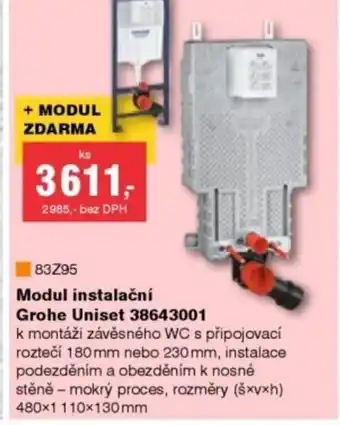 DEK Modul instalační grohe uniset 38643001 nabídka